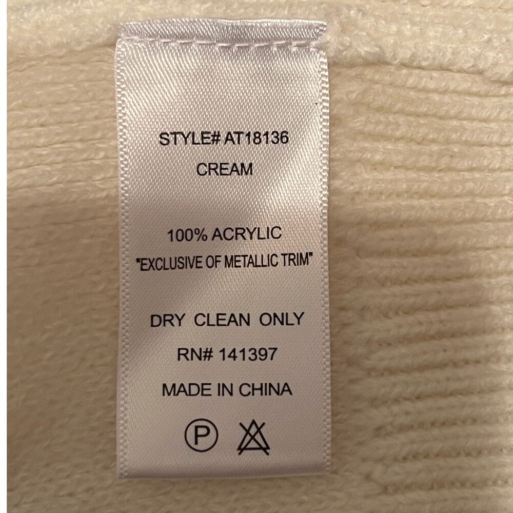 ASTR the Label Ivory Cardigan Sweater Size XL NWT - Picture 6 of 7